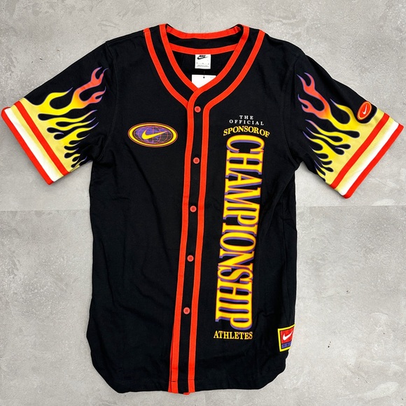 Nike Other - Nike Americana Top Flames button up shirt